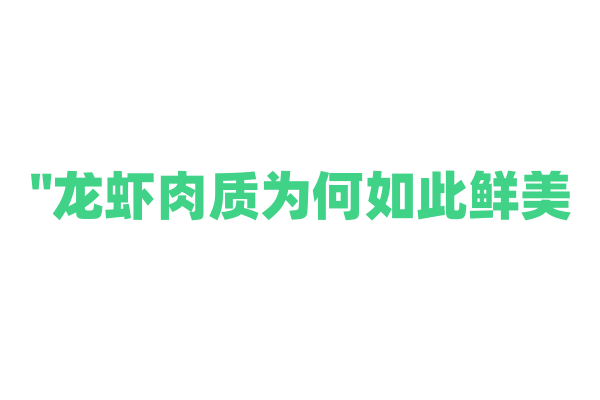 "龙虾肉质为何如此鲜美？揭秘其独特风味原因"